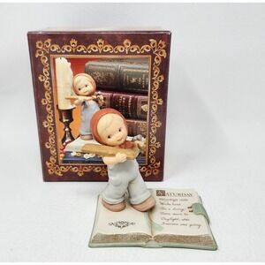 Vtg 1993 Enesco Memories of Yesterday "Saturday's Child" Porcelain Figurine 4"